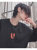 前下がりマッシュ ウェット質感
