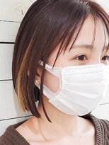 テイルウインド(Tailwind)&nbsp;ことりベージュインナーカラーミニボブ/ストレートTR/外ハネボブ