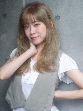 エミュ 表参道 青山(emu) 【emu井上信洋】透明感ベージュのゆるくびれロング【エミュ】