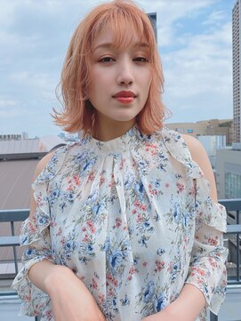 ルービック(Rubik's) 大人可愛い小顔くびれミディアム/オレンジベージュ