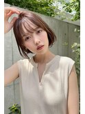 ぱつっとボブ