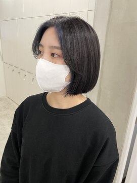 エンドリンク(endlink) 韓国風ボブ×インナーネイビー