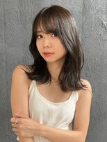 シーン(SCENE)&nbsp;韓国ヘア　外ハネミディ　ダークブラウン【天神/今泉】