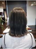 ブルーアッシュグレイ外ハネボブ