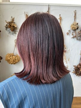 ヘアスタジオ ブリエ(HAIR STUDIO BRILLER) 2025 外ハネ×ピンクブラウン