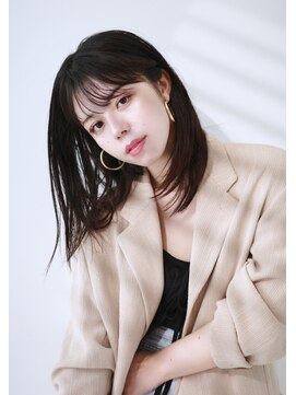 レヴ 草加店(LEV.) ふんわりミディアムこなれミディ イメチェン ウェーブパーマ