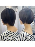 【市井友佳子】伸ばしかけボブ