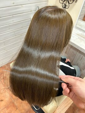 アボックス(abox) ブリーチなし 艶髪 オリーブベージュ