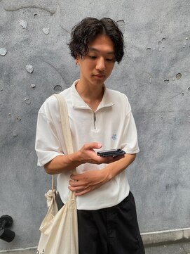 ハイセンス(HISENSE) メンズツイストスパイラルパーマセンターパート　【GIA】