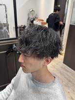 カイノオム 梅田(KAINO HOMME) 波巻きパーマ マッシュ ツーブロック