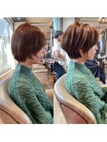 バンプ ギンザ(BUMP GINZA) 30代40代50代絶壁解消ひし形白髪ぼかし大人ショートボブ/聖