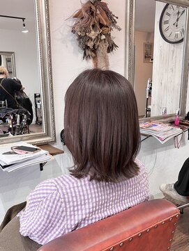 ヘアメイク アンフィ(amphi) 春色＊ピンクパープルくびれミディ..~*＊.