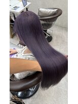 ロンド レア 天神大名店(Lond Le’a) ミディアムヘア/フェイスフレミング /暗めカラー/デザインカラー