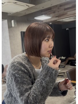 リンクエン(Link enn) 【ピンクベージュ】髪質改善/ボブ