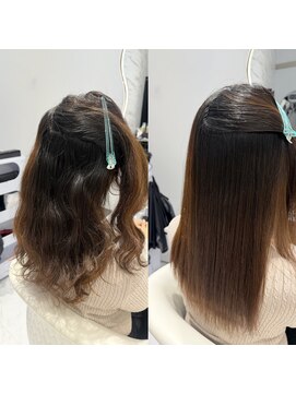 エクララ(eclala) ［Before→After］パーマからスタイルチェンジ【美髪矯正】