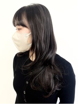 モリオフロムロンドン 松戸店(Morio from London) 【松戸 アイダ】黒髪ロングレイヤー巻きレイヤーハッシュカット