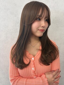フィガロ ウメダ(FIGARO UMEDA) ロングレイヤー/30代/マロンベージュ/ナチュラルベージュ