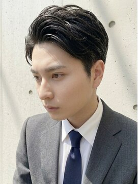 ヨシザワインク プレミアム 横浜 桜木町店(YOSHIZAWA Inc. PREMIUM) メンズツーブロック爽やかビジネス束感ショート清潔感ビジカジ