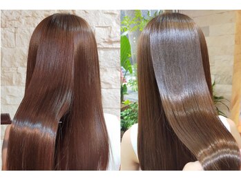 ヘアスタジオルース(HAIR STUDIO LUZ)の写真/気になるうねりも自然に解消！LUZの縮毛矯正はペタンとなり過ぎない大人世代にフィットする縮毛矯正です。