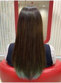 インナーカラーグリーン