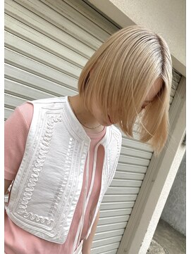 オンヌ(onnu) 2ブリーチのブロンドスタイル