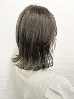 アールプラスヘアサロン(ar+ hair salon) ミルクティー外ハネミディ