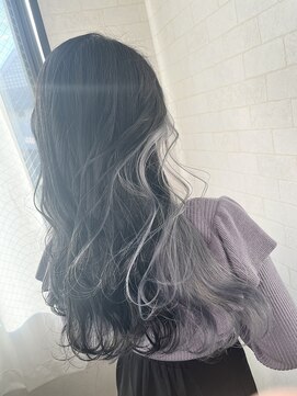 アルマヘア(Alma hair) ブルーブラック☆インナーカラー