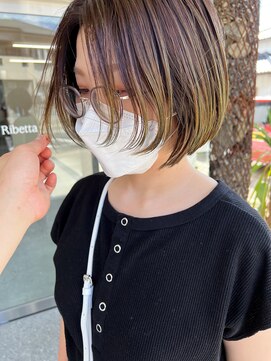 リベッタ(Ribetta) フェイスレイヤー×毛先のペールグリーン