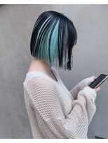 ペレ 渋谷(PELE)&nbsp;Y224_ペールブルー × インナーカラー