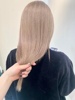 ゲーム 原宿店(GAME)&nbsp;ダブルカラーブロンドベージュカラーケアブリーチハイトーン韓国