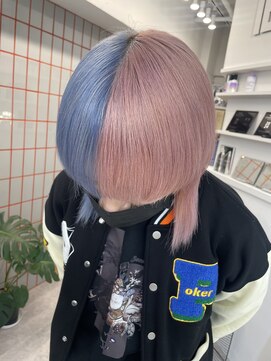 ペレ 渋谷(PELE) 黒髪/グレーベージュ/ハイトーン/ブリーチ/渋谷