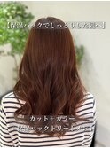 【保湿パックでしっとりした髪へ】カットカラートリートメント