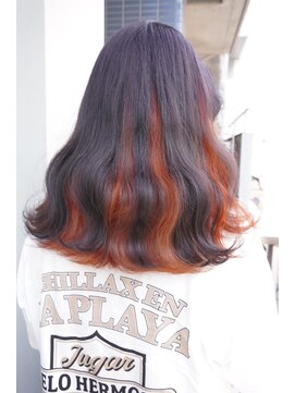 シィーム(cime) インナーカラー オレンジ