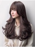 ★暗めカラーグランマッシュフェイスフレーミングデザインカラー
