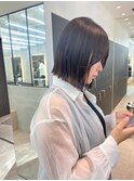 ショートボブ×髪質改善/縮毛矯正/黒髪前髪小顔カット[横浜]
