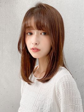 エトラ 渋谷店(etora) 前髪 アンブレラカラー こなれミディ イメチェン ウェーブパーマ