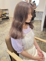 ユッカ 梅田(YUCCA)&nbsp;【YUCCA】大人可愛い/セミロング/lavender beige