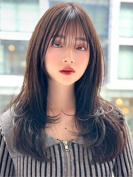 アマトウキョウ アユンチェ(AMA TOKYO×AYUNCHE) 前髪顔まわり韓国ヘアレイヤーカットサイドバンク2wayバンク韓国