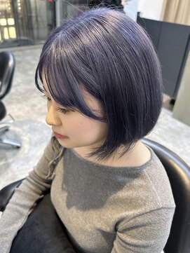 スティル カラン(STILL calin) 【佐々木】透け感◎ブルー×シルバー