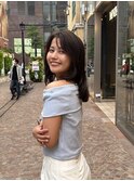 ミディアムレイヤースタイル