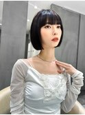 ショート ボブ インナーカラー 韓国風5611