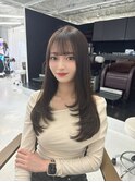韓国ヘア/レイヤー/顔周りカット/ブリーチなし/グレージュ