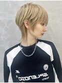 ハイトーン×ショートウルフ　ウルフカット　ネオウルフ