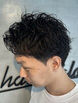 エムドットヘアーサロン(M. hair salon)&nbsp;高知/シャドウパーマ/スパイキーショート/メンズパーマ