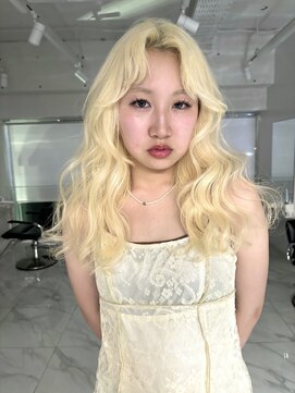 ランテルディ 渋谷(LANTERDIT) 抜きっぱなしブロンド ブリーチ2.3回