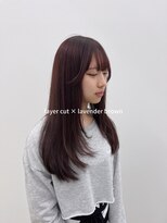 ビーヒアナウ N゜03 金沢駅西店(BE HERE NOW)&nbsp;【韓国ヘア/レイヤーカット/ラベンダーブラウン】