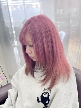 キセイ イオンモール新利府北館店(KISEI) 【ブリーチ】ピンクラベンダー×エンドカラー【10代~40代】