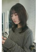 ミルクティーブロンド/ダークブルー/デジタルパーマ/表参道
