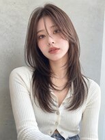 ノア(NOA) 【NOA】韓国風小顔レイヤー×透明感ブラウン髪質改善