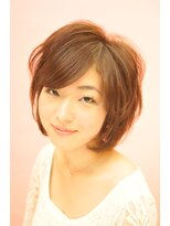 ディーズヘアー(De's HAIR) エアリーな毛束感を出してるボブでふんわりキュート感up